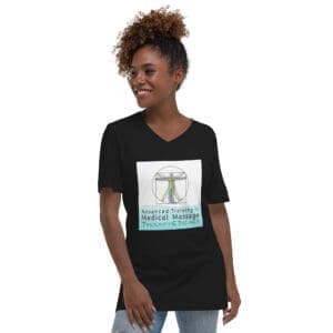 Unisex Short Sleeve V-Neck T-Shirt